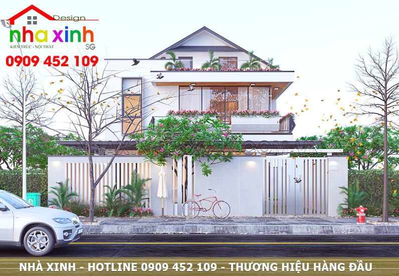 Biệt thự hiện đại 3 tầng nhà anh Cường