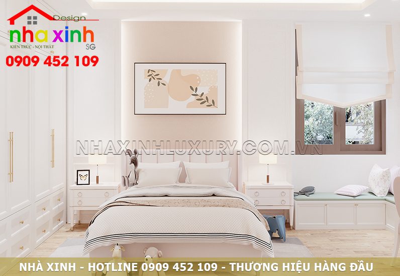 Phòng con gái 8 tuổi anh Đạt view 01