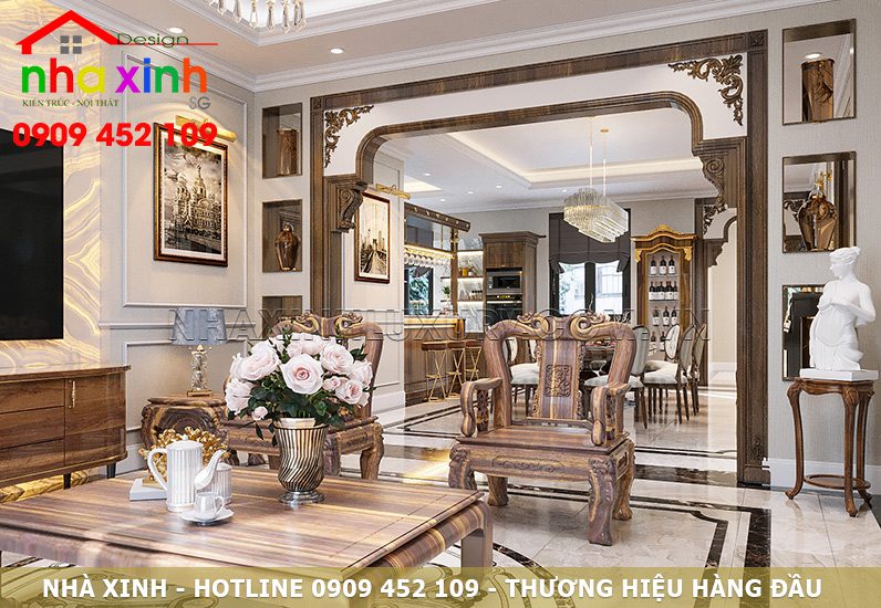 Phòng khách nội thất anh Đạt view 02