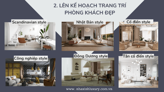 trang tri phong khach nha ong