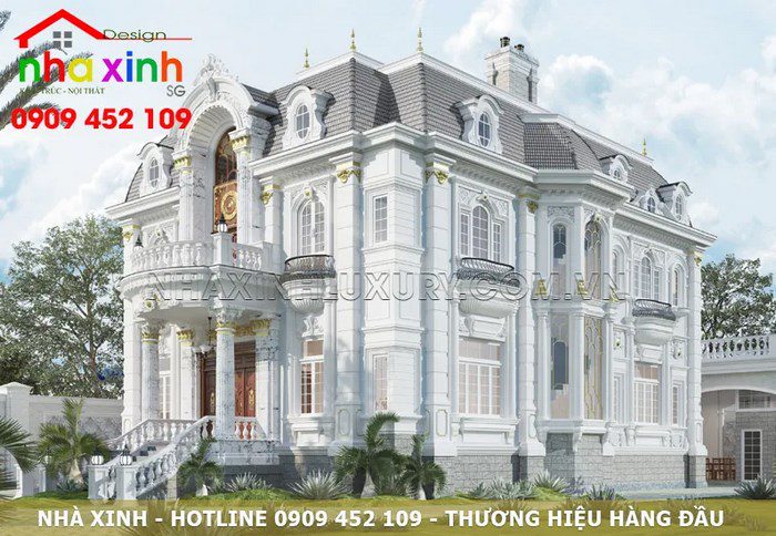 Biet thu 2 tang co dien dep