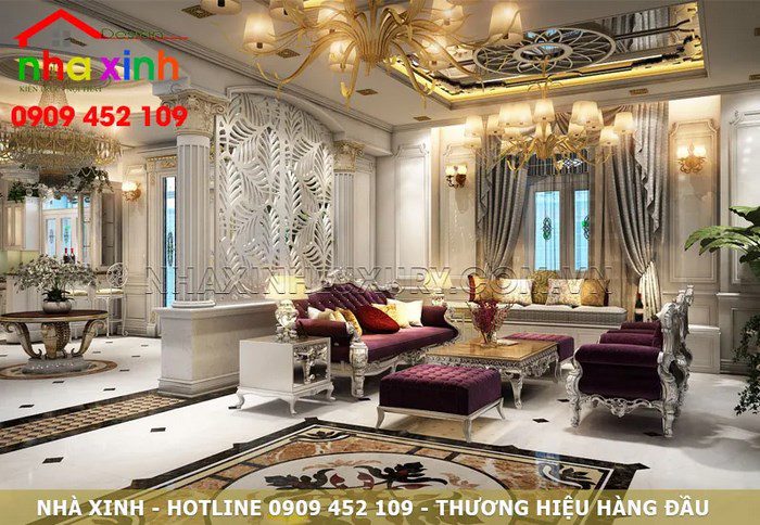 Biệt thự cổ điển pháp 2 tầng đẹp