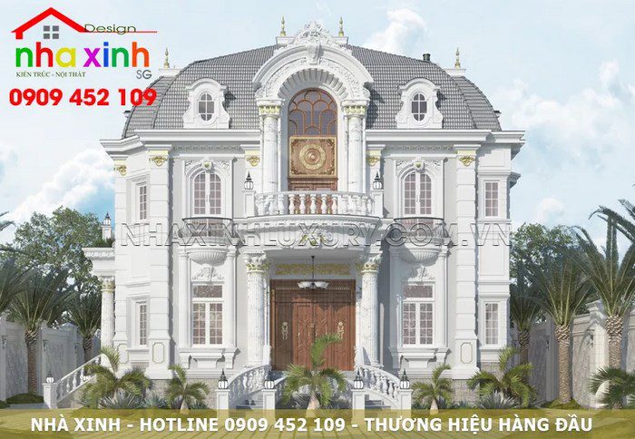 Mau biet thu co dien 2 tang