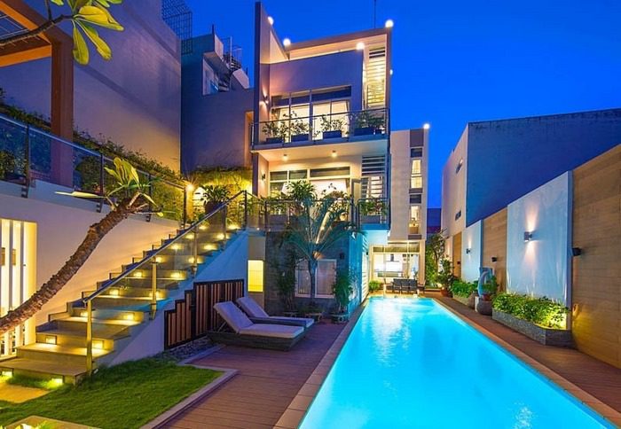 Điểm danh 19 Mẫu Thiết Kế Biệt Thự Hiện Đại Có Bể Bơi Đẹp 10 biet thu nha ho boi dep