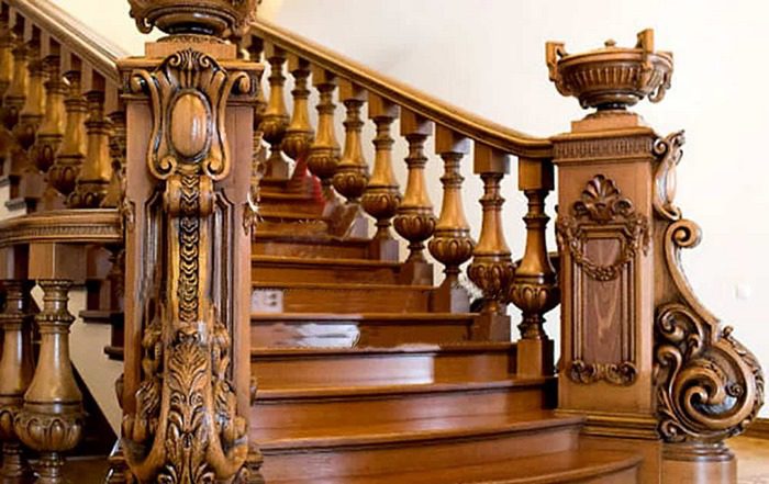 22+ mẫu cầu thang biệt thự tân cổ điển đẹp và sang trọng nhất - WEDO.COM.VN