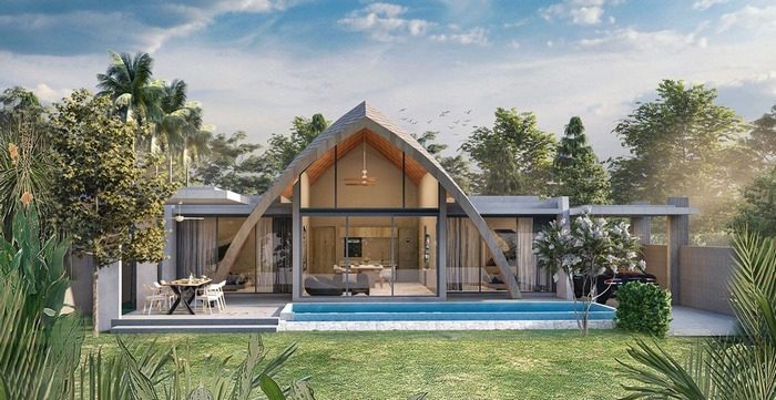Điểm danh 19 Mẫu Thiết Kế Biệt Thự Hiện Đại Có Bể Bơi Đẹp 36 mau nha cap 4 co ho boi