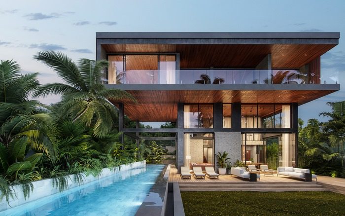 Điểm danh 19 Mẫu Thiết Kế Biệt Thự Hiện Đại Có Bể Bơi Đẹp 2 nha giau co ho boi