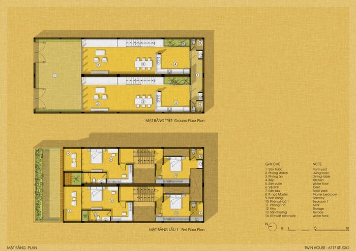 Thiết kế nhà biệt thự 3 tầng hiện đại tăng không gian sống 14 bản vẽ biệt thự 3 tầng hiện đại tầng trệt và tầng 1
