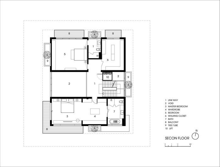 Thiết kế nhà biệt thự 3 tầng hiện đại tăng không gian sống 11 bản vẽ biệt thự hiện đại 3 tầng tầng 2