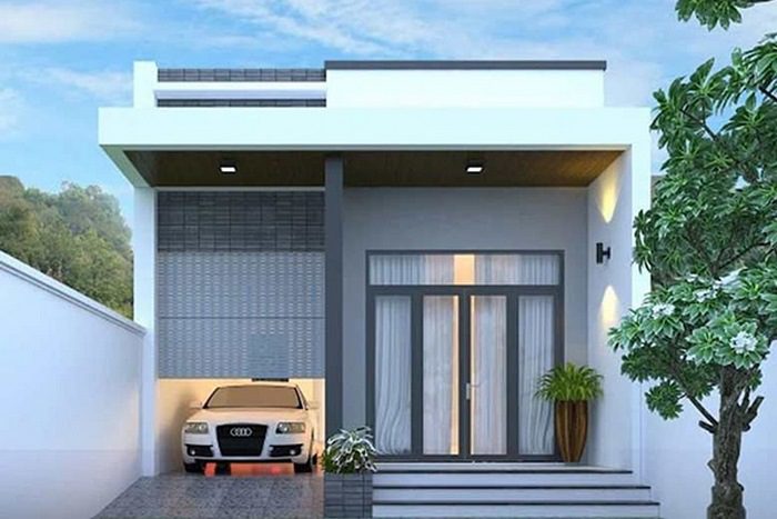 Mẫu nhà cấp 4 được thiết kế với diện mạo thu hút mà đơn giản