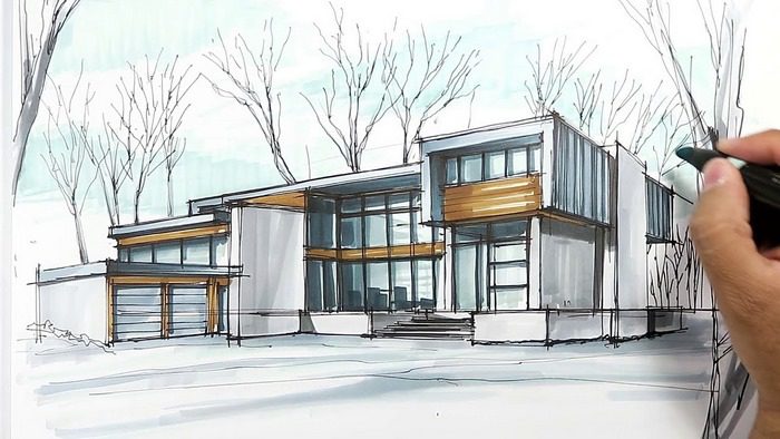 Bản vẽ thiết kế nhà biệt thự 2 tầng 10x15 có 1 mặt tiền kiến trúc đơn giản  mà đẹp BT206067 - Kiến trúc Angcovat