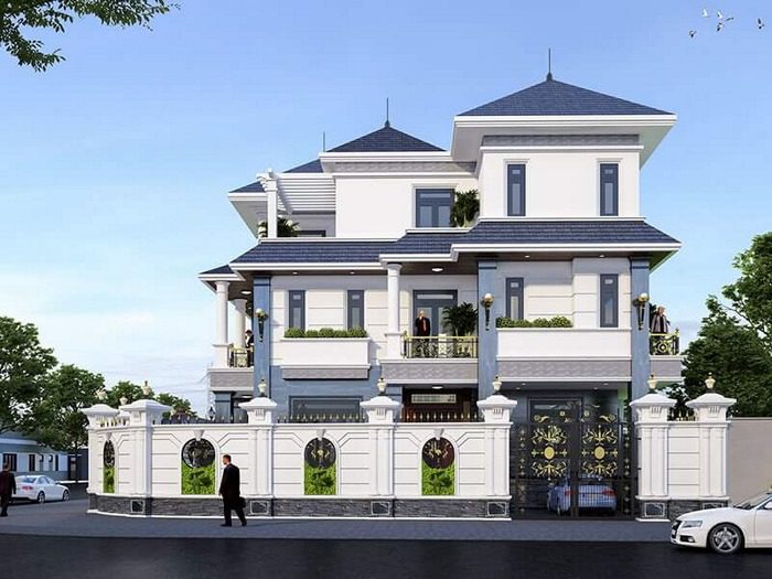 Hàng rào biệt thự sân vườn