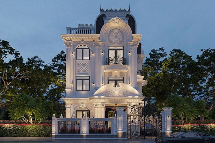 Hàng rào biệt thự sân vườn