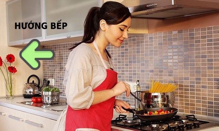 Hướng bếp ngược hướng nhà