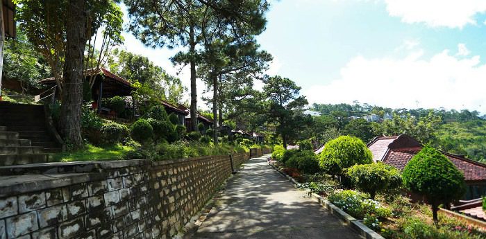làng biệt thự osaka ở đà lạt