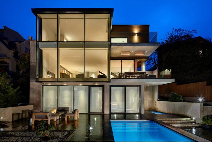 21+ biệt thự 3 tầng hiện đại 120m2 có kiến trúc siêu đẹp 13 Biệt thự hiện đại được lắp đặt hồ bơi mang một cảm giác tươi mát khó tả