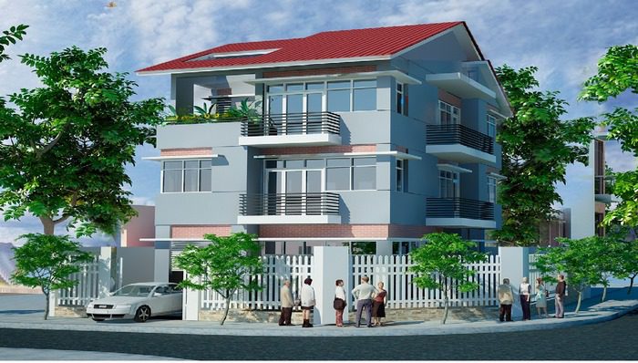 21+ biệt thự 3 tầng hiện đại 120m2 có kiến trúc siêu đẹp 7 Biệt thự 3 tầng phong cách hiện đại cho khu đất góc 2 mặt tiền