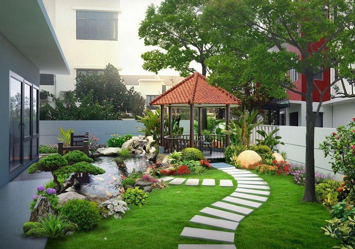 Cây xanh đem lại không khí trong lành và tài vận may mắn cho gia chủ