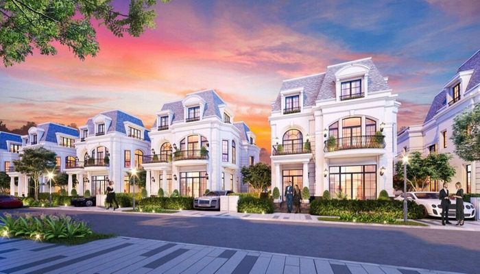Khu biệt thự đơn lập phong cách cổ điển sang trọng
