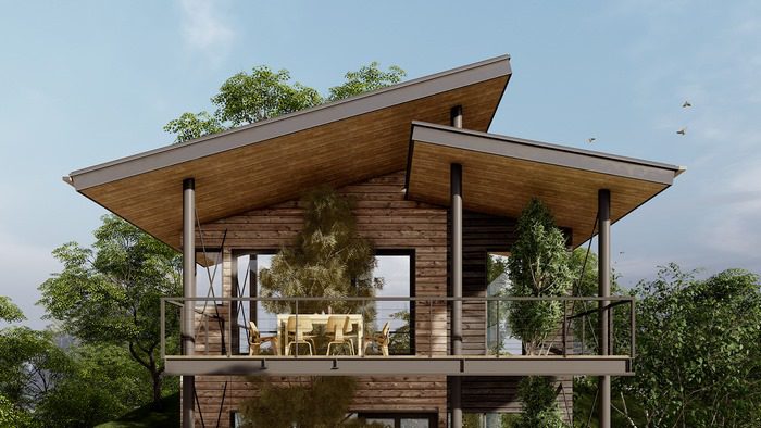 Biệt Thự Gỗ: Kiến trúc nhà ở ấn tượng hòa quyện thiên nhiên 12 biệt thự gỗ