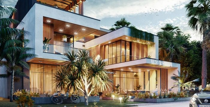 thiết kế nhà vườn 500m2