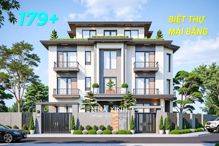 biệt thự mái bằng