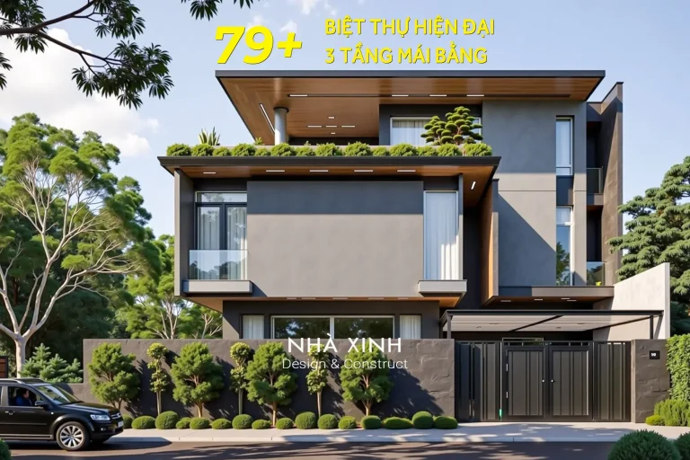 thiết kế biệt thự 3 tầng hiện đại
